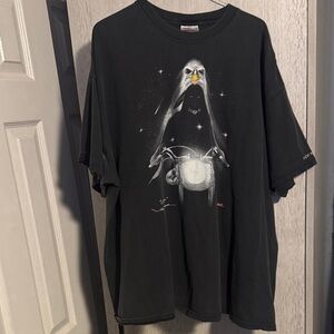 Hanes Black Eagle Motorcycle T-Shirt